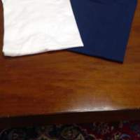T-shirt bianca/blu