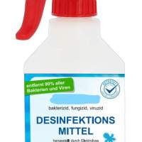 Disinfectant in a spray bottle