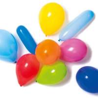Amscan Luftballon 10er farbl. sortiert mit Pumpe Partyzubehör