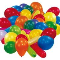 Luftballons, farblich sortiert 10er-Pack, Geburtstag Party