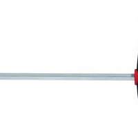 Screwdriver 6KT ball head SW 8mm Blade L.200mm Blade matt chrome