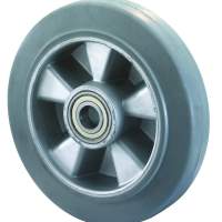 Rubber wheel, Ø 200 mm, width: 50 mm, 450 kg