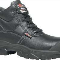 Lace-up boots EN20345 S3 SRC Jaguar UK size 40 smooth leather black plastic cap