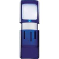WEDO magnifying glass 2717503 4.7x11.8x1.4cm LED blue + batteries