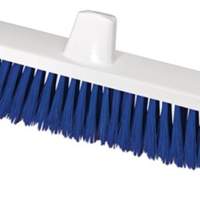 NÖLLE HACCP broom, length 450 mm, bristle thickness 0.25 mm, blue