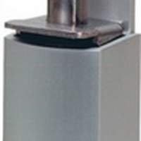 Door check KWS 1226.02 120mm stroke aluminum silver colored stove enamel.