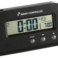 TFA-DOSTMANN radio alarm clock black 9cm