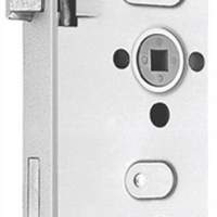ZT mortise lock according to DIN18251 0415 class 2 PZ DIN mandrel 55mm distance 72mm silver