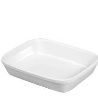 VISTA ALEGRE casserole dish rectangular earthenware 23.5x18.5x5.5cm white, 4 pieces