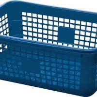 Carrying basket PE blue 45l 620x425x250mm