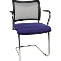 TOPSTAR visitor chair Visit NV49AG26 cantilever chair with armrests blue