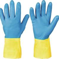 Chemical glove size 11, blue/yellow, EN 388, EN 374, category III