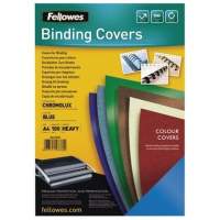 Fellowes cover sheet Chromolux 5378203 DIN A4 blue 100 pieces/pack.