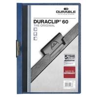 DURABLE clip folder DURACLIP 60 220907 DIN A4 hard film dark blue