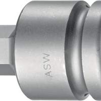 Power screwdriver insert SW22 3/4 inch 4KT drive for internal 6KT screws DIN3121