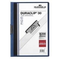 DURABLE clip folder DURACLIP 30 220007 DIN A4 polyethylene dark blue