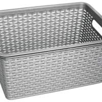 RIVAL basket rattan design gray 28cm pack of 5