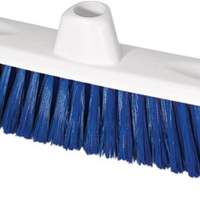 NÖLLE HACCP broom, length 300 mm, bristle thickness 0.25 mm, blue