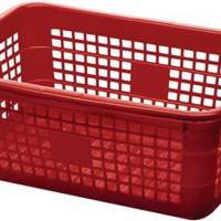 Carrying basket PE red 85l 800x535x300mm