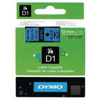 DYMO tape cassette D1 S0720560 12mmx7m black on blue