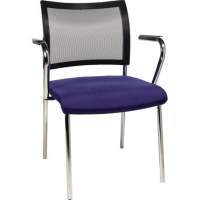 TOPSTAR visitor chair Visit 10 NV29A G260 4 feet incl. armrests blue