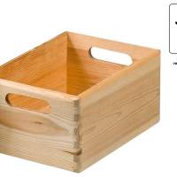 KESPER wooden stacking box 30x20x14cm pack of 6