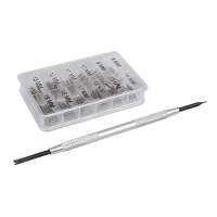 Silverline watchmaker's tools and spring bars, 102 pcs. sentence