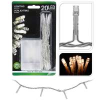 Chain of lights LED chain of lights, 20 bulbs, for indoor use, battery operation 2m
