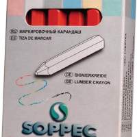 SOPPEC marking crayon red unpapered 12 pcs./box