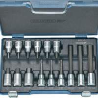 Socket set CV. 15 pieces 1/2 inch GEDORE for 4KT drive