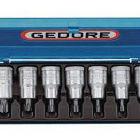 Socket set CV. 9-piece 1/2 inch for TORX 20-60 GEDORE for 4KT drive