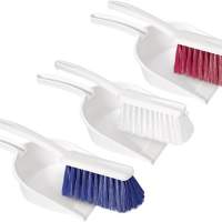 HACCP dustpan set plastic, hand brush red, blue, white 3 dustpans