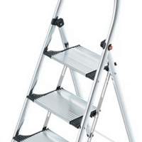 Folding step 3 steps working height approx. 2500mm aluminum load capacity 150kg