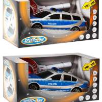 Speed Zone police car with police baton, assorted, 1 piece