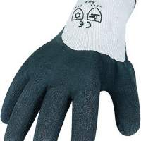 Cold/wet gloves terry size XL circular knit latex coating PA/Co, 6 pairs