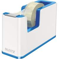Leitz table dispenser WOW 53641036 up to 19mmx33m PS white/blue + adhesive tape