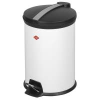 WESCO pedal bin stainless steel with plastic insert 12l H34.5cm white