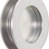 KWS recessed handle 5254 aluminum silver anodised inlet D. 50mm