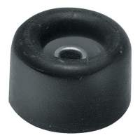 Door stop D: 40mm height 40mm black rubber with metal eyelet, 25 pieces