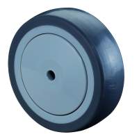 Rubber wheel, Ø 125 mm, width: 31 mm, 100 kg