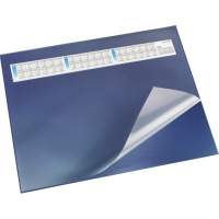 Runner desk pad Durella DS 52x65cm + transparent film blue