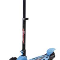 New Sports 3-Wheel Scooter Blue, foldable, 110mm