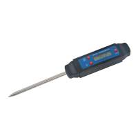 Pocket-sized digital stick thermometer, - 40 to + 250 degrees