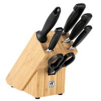 ZWILLING knife block with 6 knives, four stars, 7 pieces