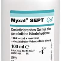 Hand disinfection gel MYXAL® SEPT GEL, 100 ml, perfume-free and dye-free
