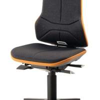 BIMOS neon swivel work chair, castors, without blue upholstery element, 450-620 mm