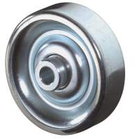 Sheet steel wheels, Ø 48 mm, width: 16 mm, 7.7 kg