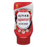 Ajvar Squeeze Hot, Mild Vegetable Seasoning Paste (1 x 310 g tube) 6X310g/ml = Karton